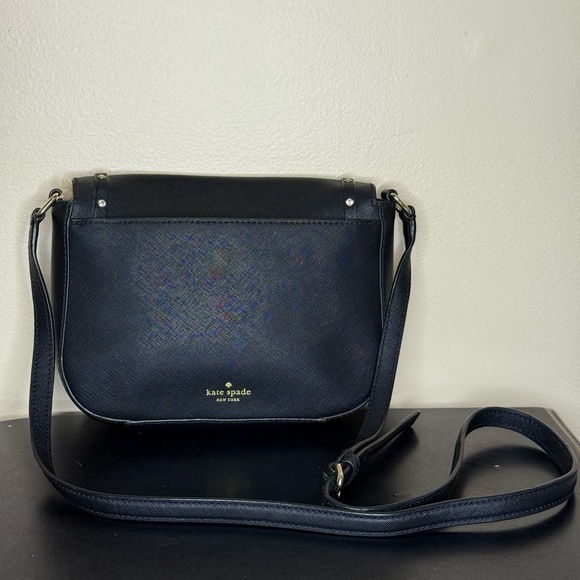 Kate Spade Saffiano Leather Carsen Laurel Way Black Crossbody Bag - Picture 4 of 12